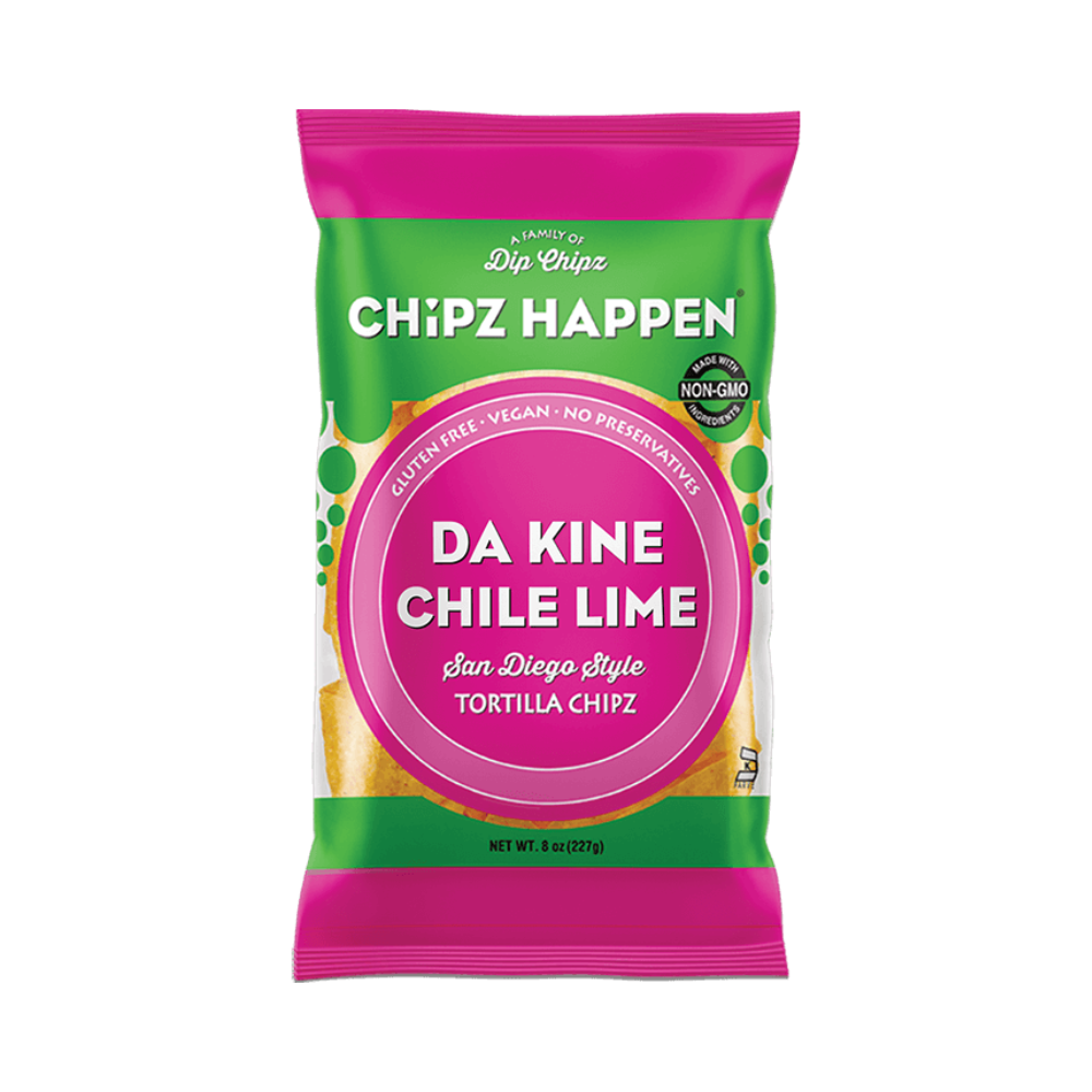 DaKine Chile Lime Tortilla Chipz - 4 Pack of 8oz Family Bag