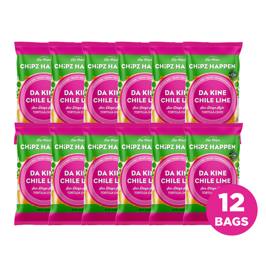 Chipz Happen DaKine Chile Lime - 12 Pack of 3oz Snack bag